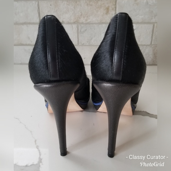 Like New! COLE HAAN calf hair double platform heel - Picture 5 of 6